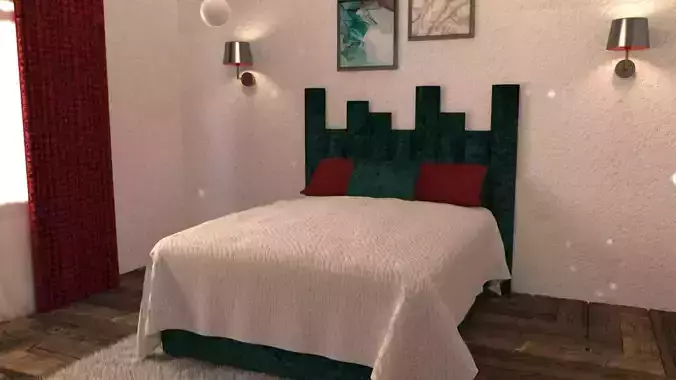 MODERN BEDROOM 3D print model