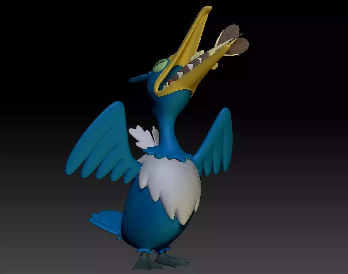 Pokemon Cramorant Gulping 3D print model_0