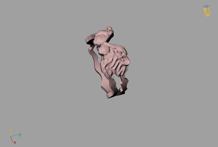 Lion Ring 3D print model_6
