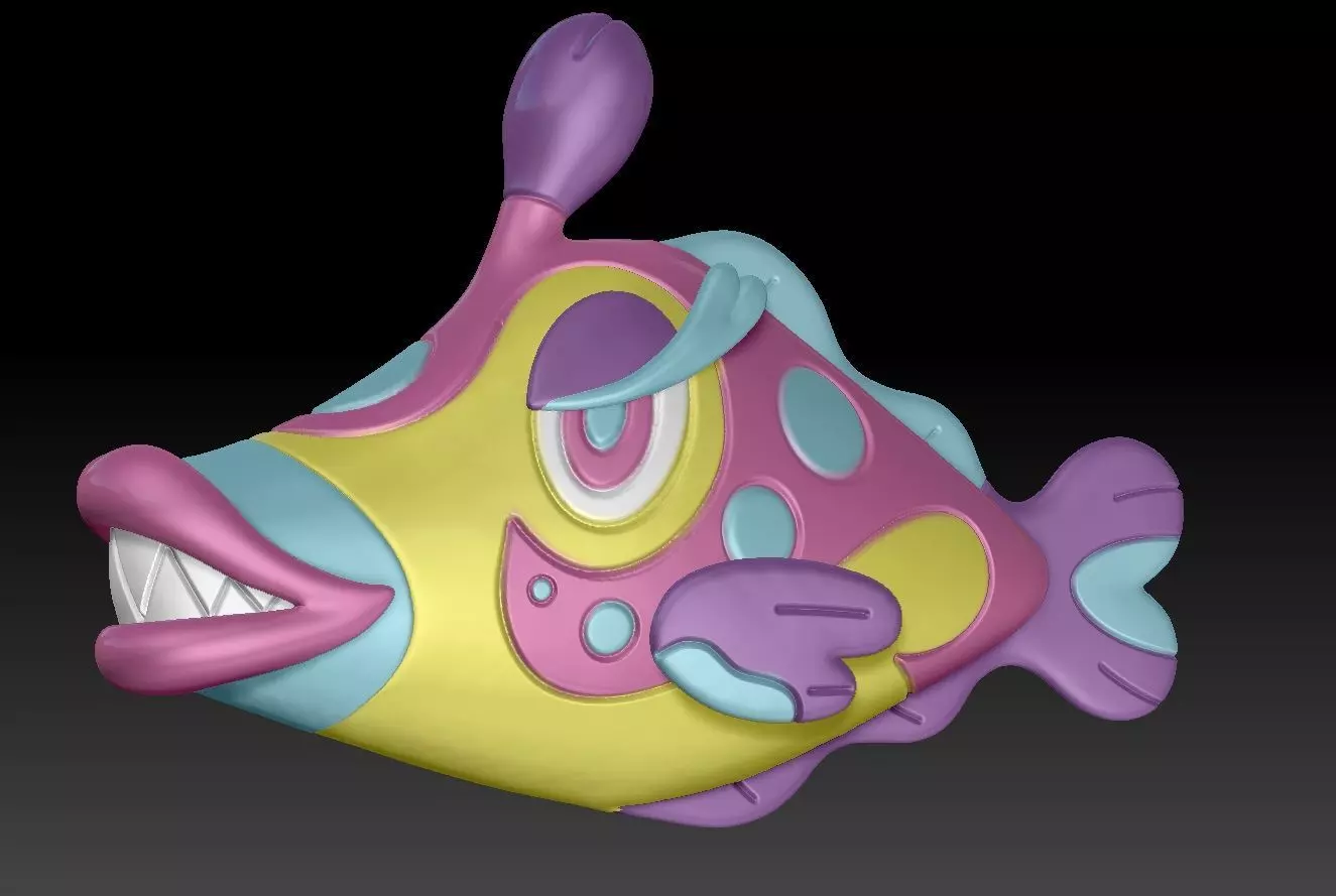 Pokemon Bruxish 3D print model_0