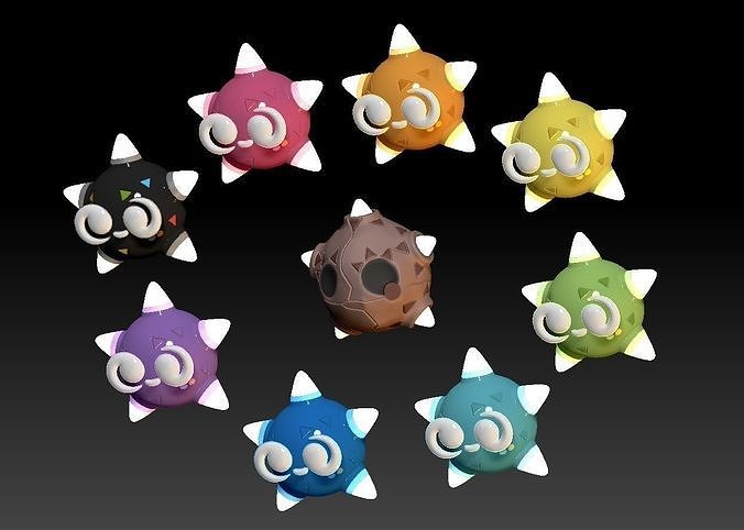 Pokemon Minior 3D print model