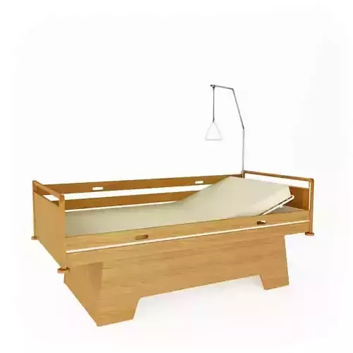 Modern Wooden Hospital Bed