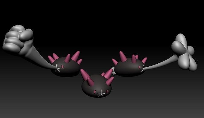 Pokemon Pyukumuku 3D print model