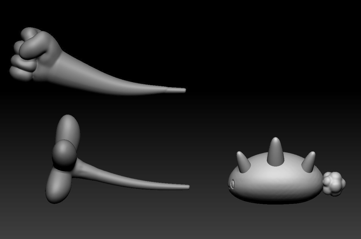 Pokemon Pyukumuku 3D print model_1