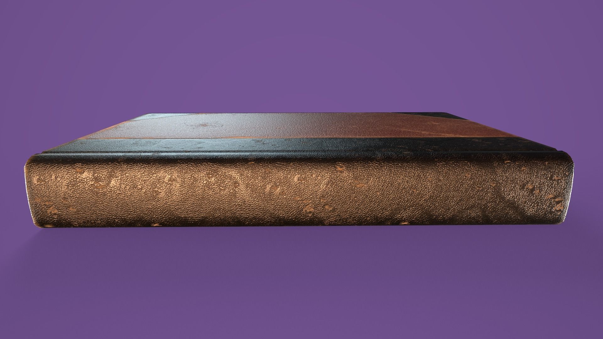 Old Worn Book Low-poly 3D model_2