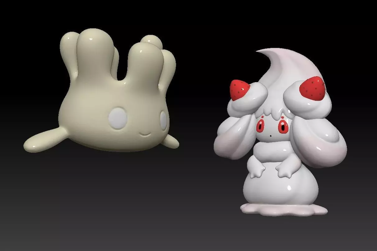 Pokemon Milcery Alcremie 3D print model_0