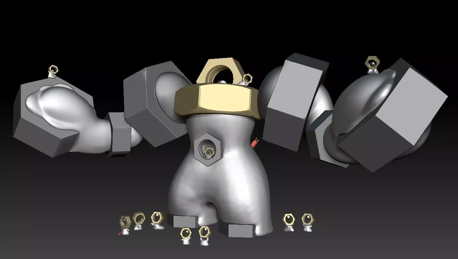 Pokemon Meltan Melmetal 3D print model_0