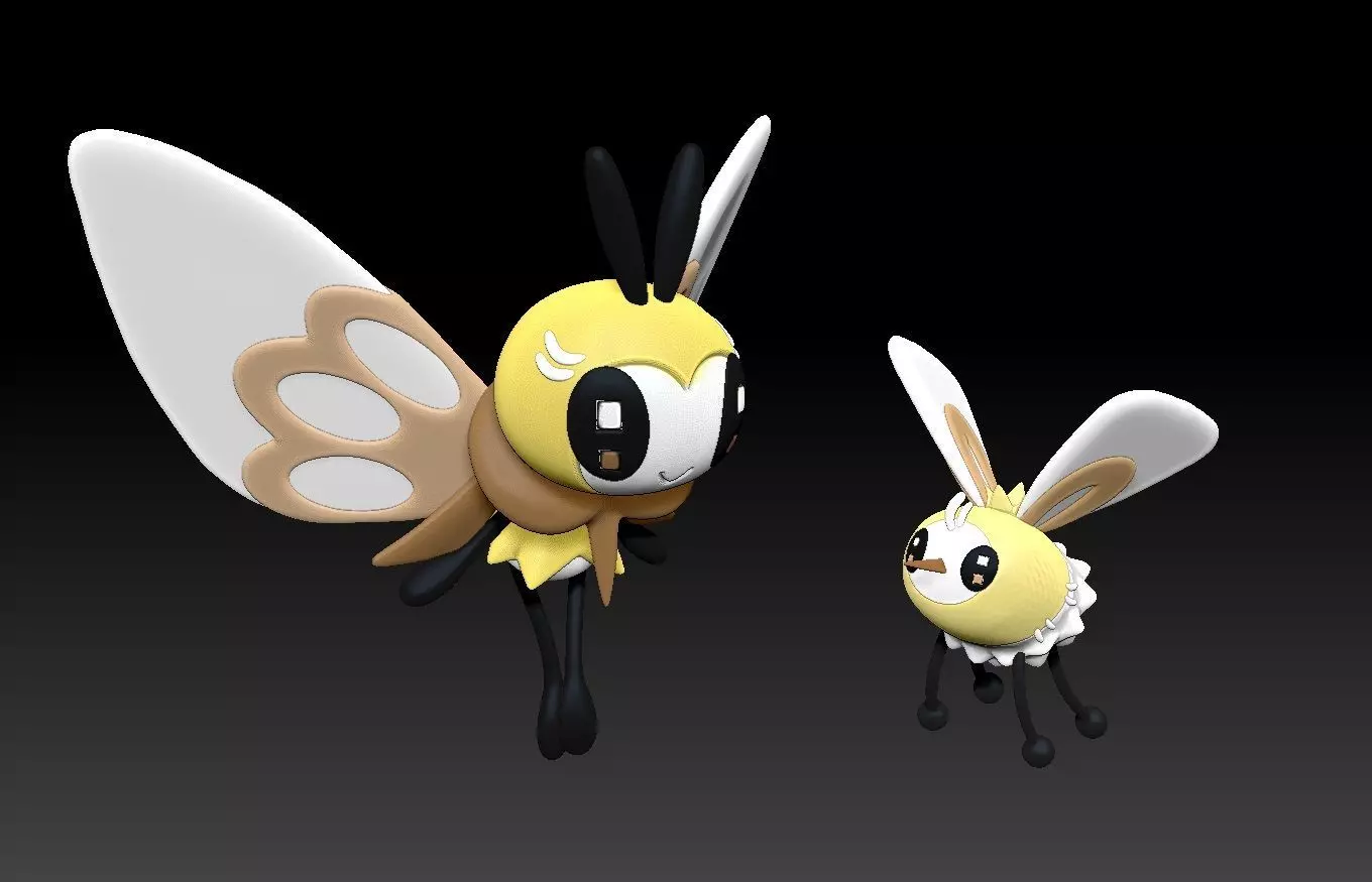 Pokemon Cutiefly Ribombee 3D print model_0