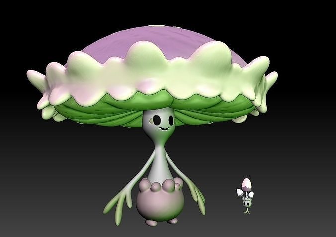 Pokemon Morelull Shiinotic 3D print model