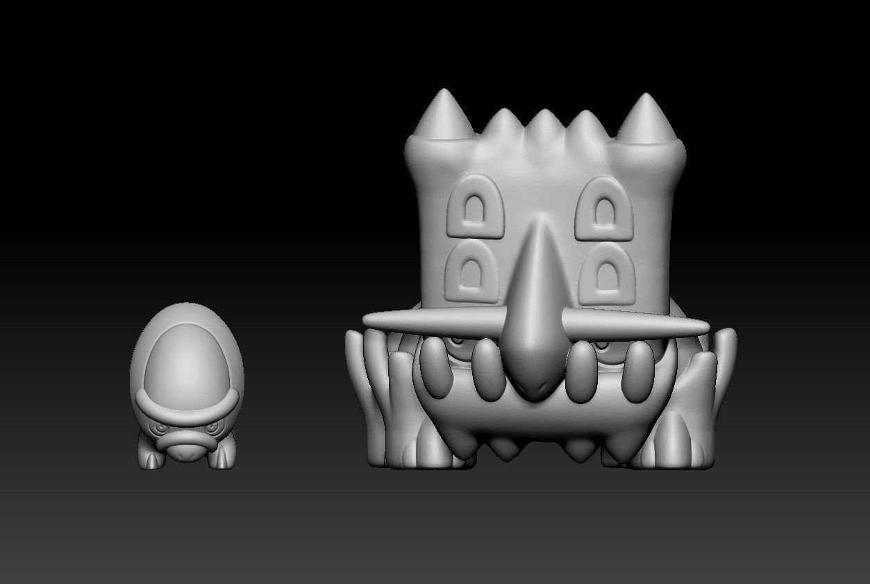 Pokemon Shieldon Bastiodon 3D print model_1