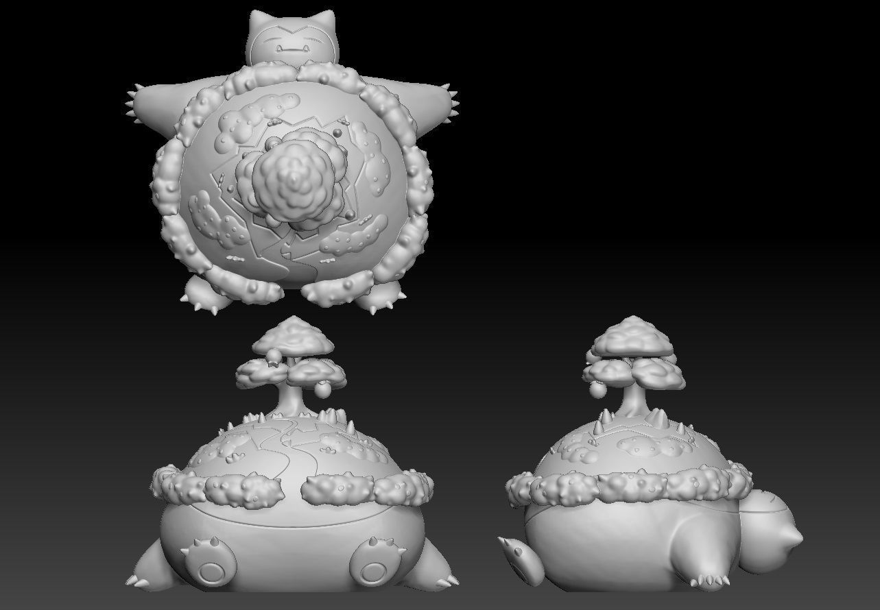 Pokemon Gigantamax Snorlax 3D print model_3