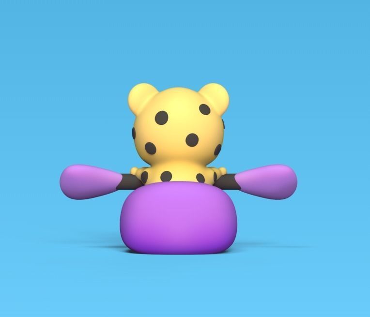 Jaguar Canoe 3D print model_3