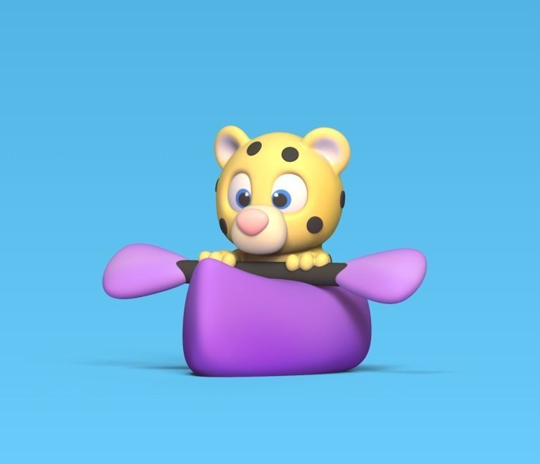 Jaguar Canoe 3D print model_1