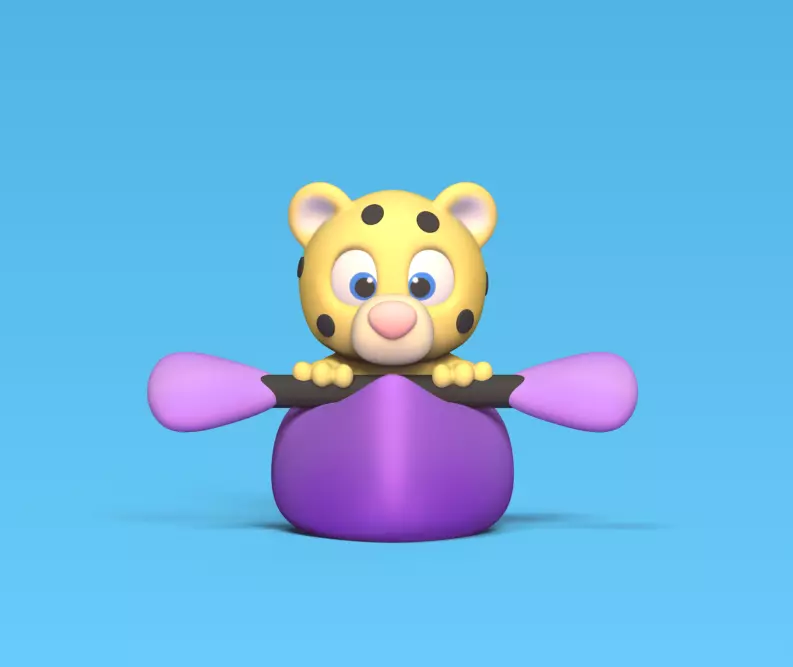 Jaguar Canoe 3D print model_0