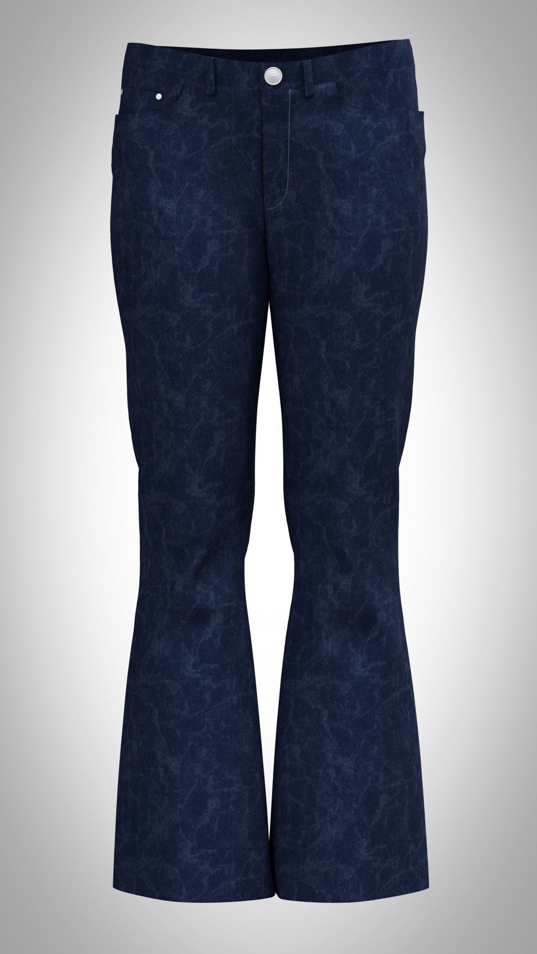 ladies jeans and bikini Low-poly 3D model_3