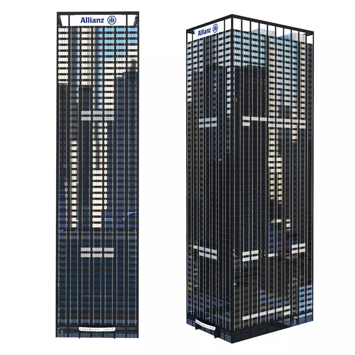 Skyscraper Paramount Plaza New York 3D model_0
