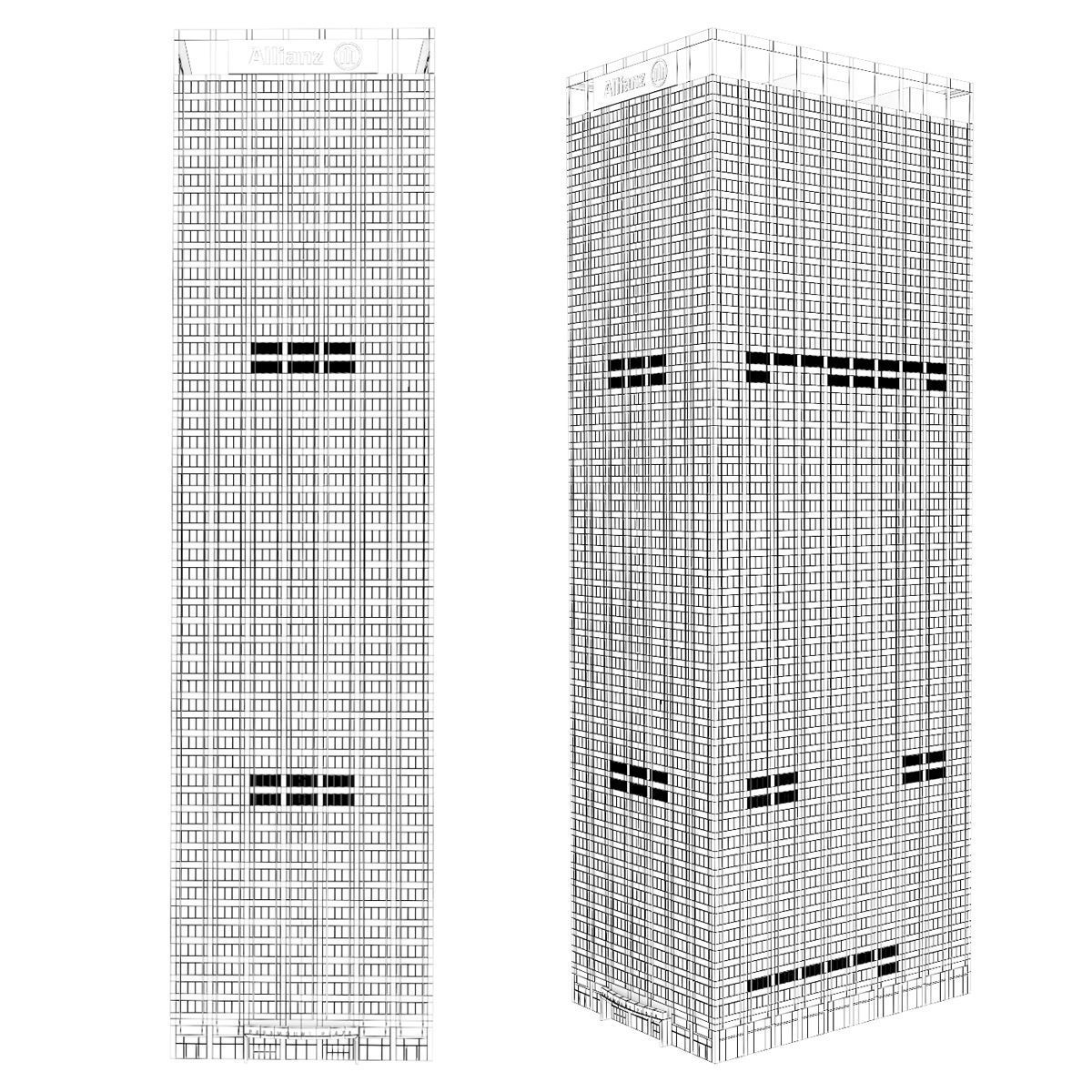 Skyscraper Paramount Plaza New York 3D model_3