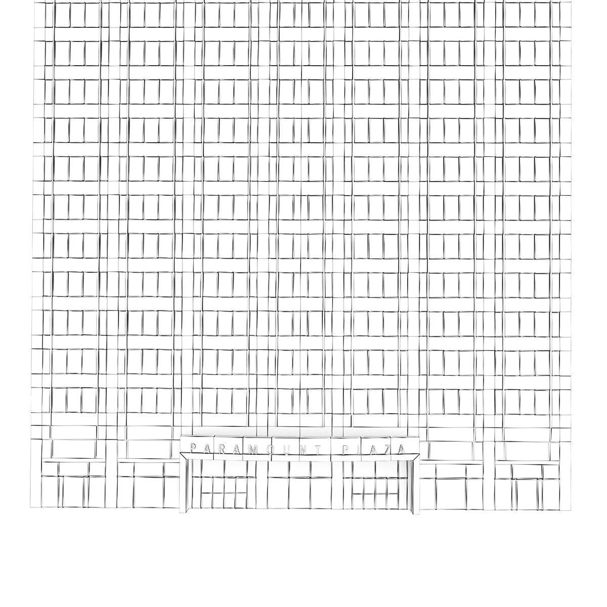 Skyscraper Paramount Plaza New York 3D model_4