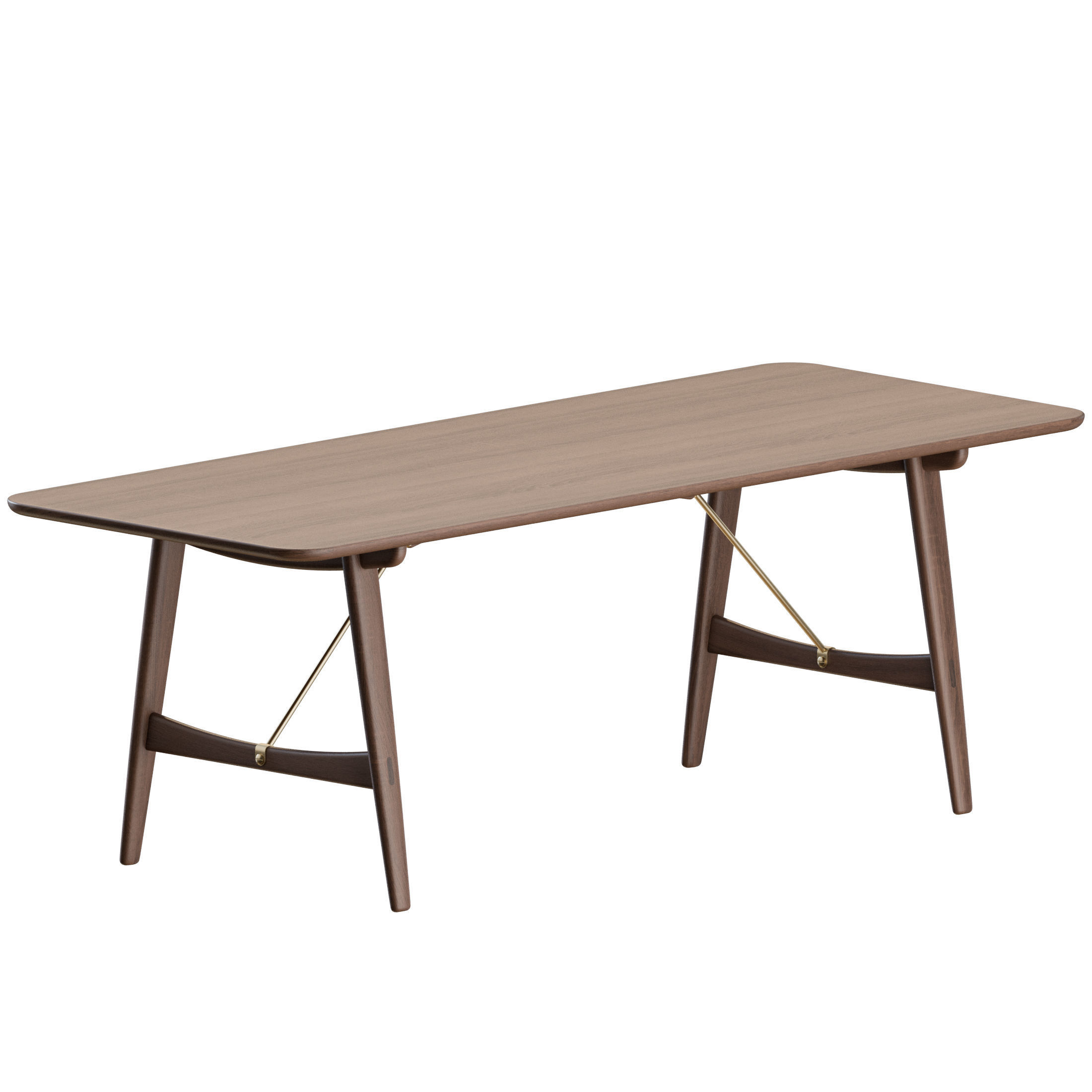 Dinning set by carl hansen 3D model_4