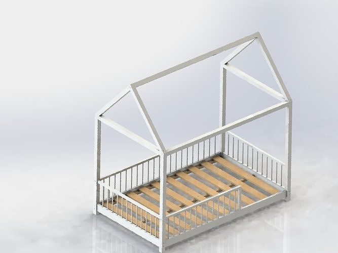 MONTESSORI BED 3D model