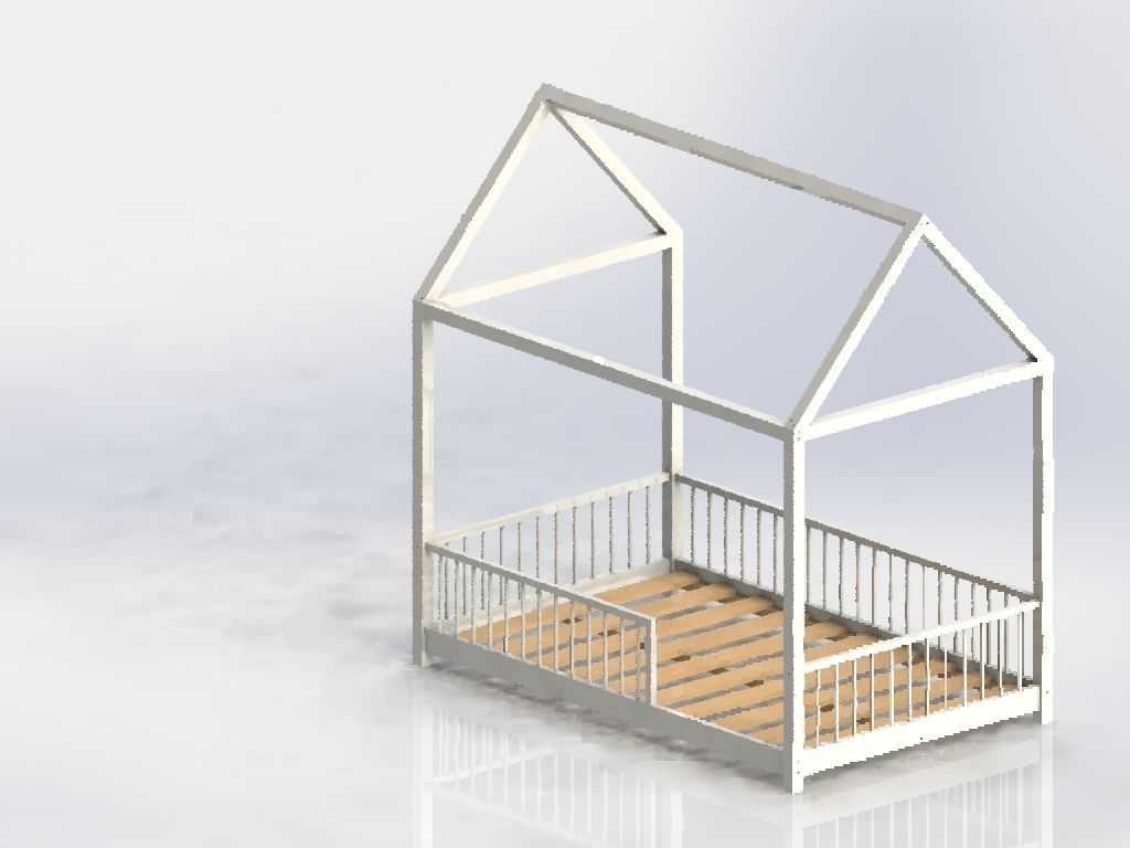 MONTESSORI BED 3D model_1