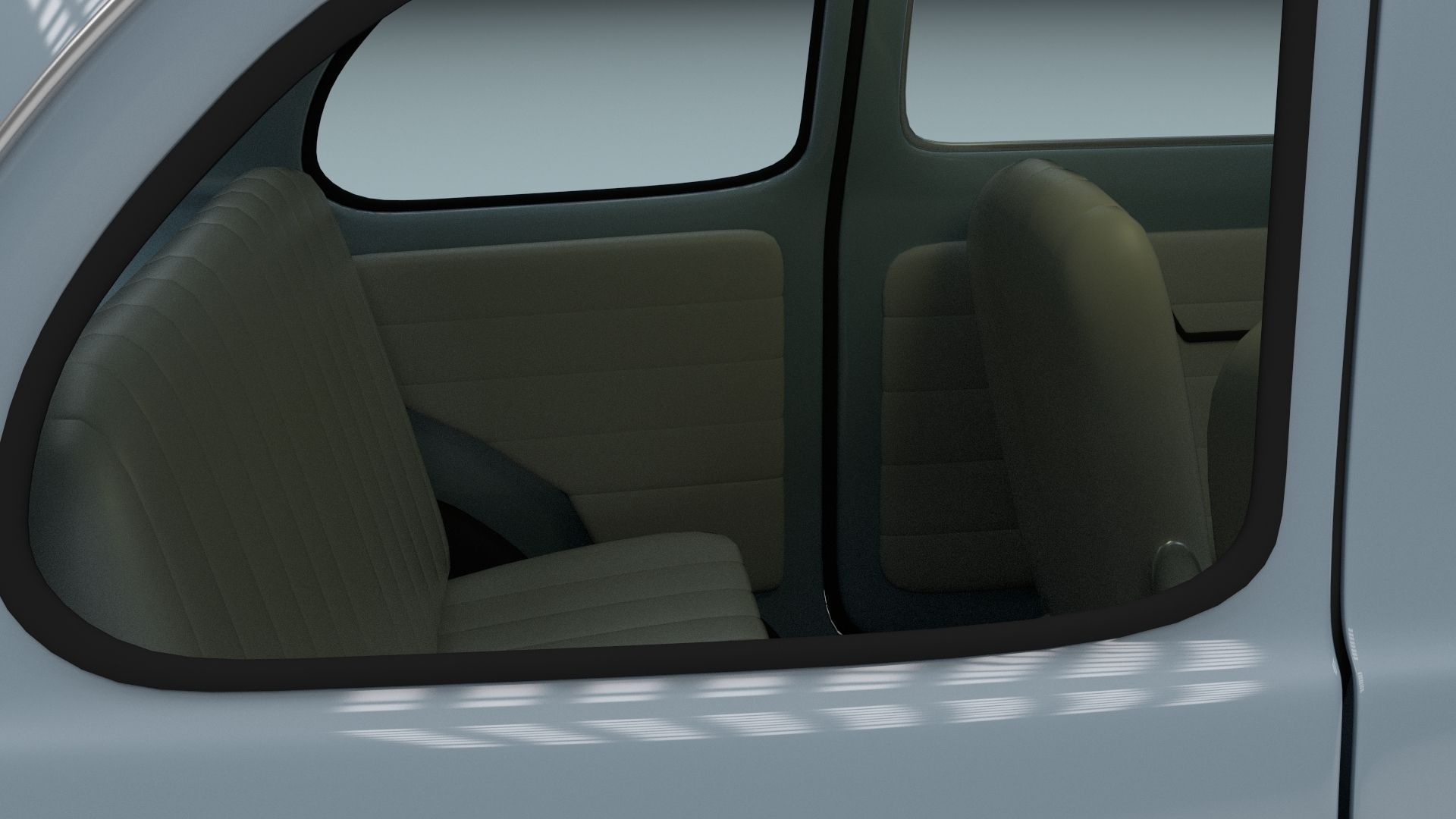 Fiat 500 Nuova 1957 with interior HDRI 3D model_8