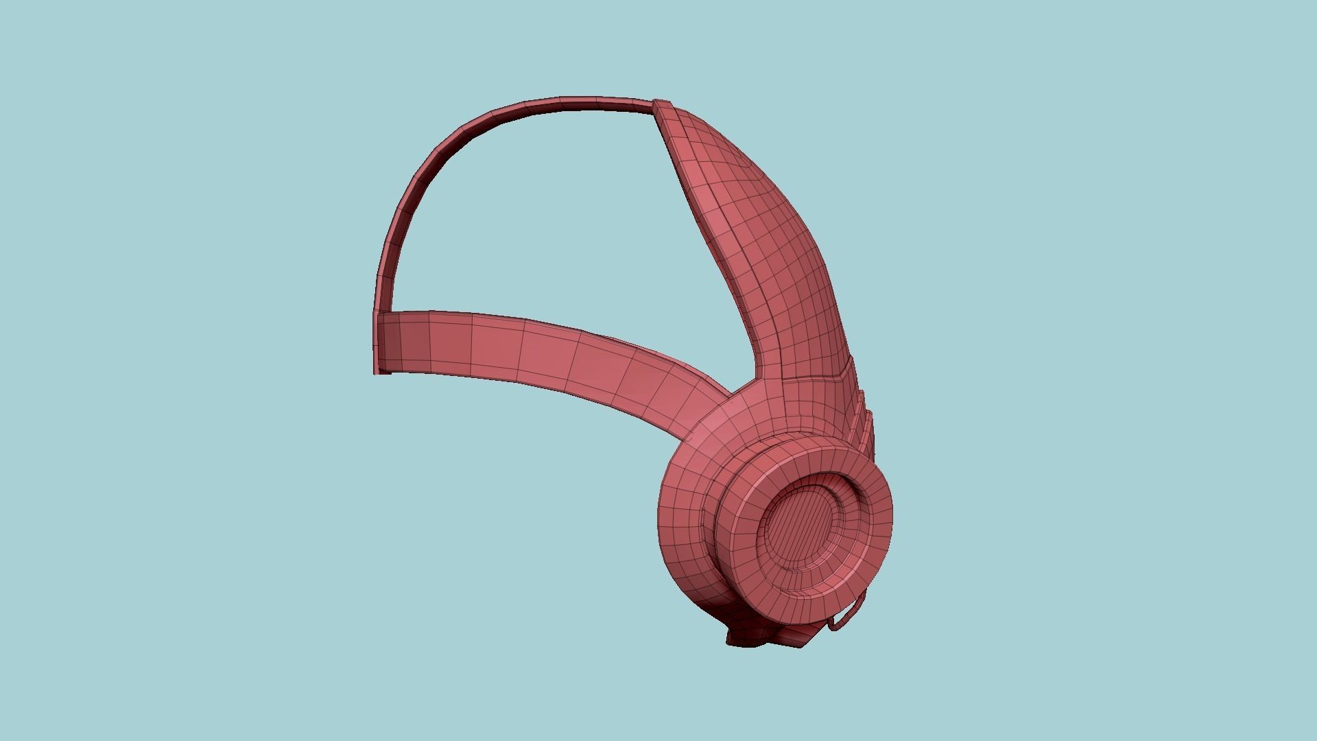 Gas Mask A2 Red Full Face- Character Design Fashion Low-poly 3D model_14