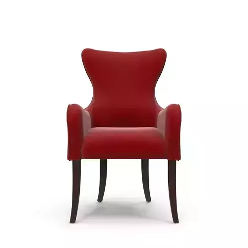 Galloway Wingback Dining Chair In Dune Gypsy 3D model