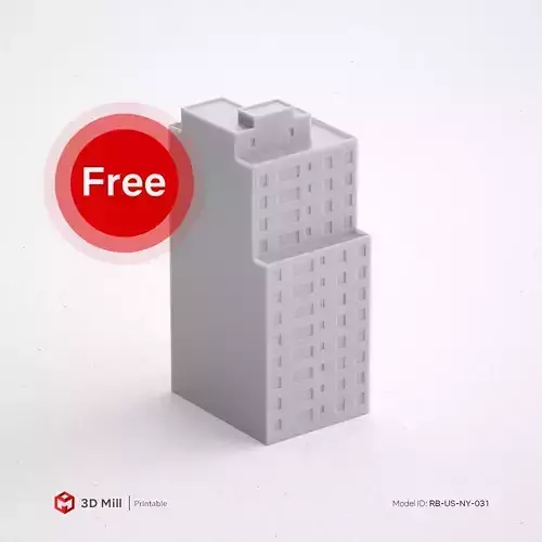 Free 3D Print miniature building RB-US-NY-031