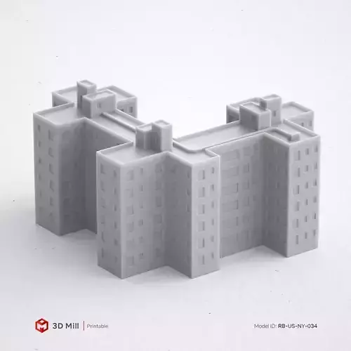 3D Print miniature building RB-US-NY-034