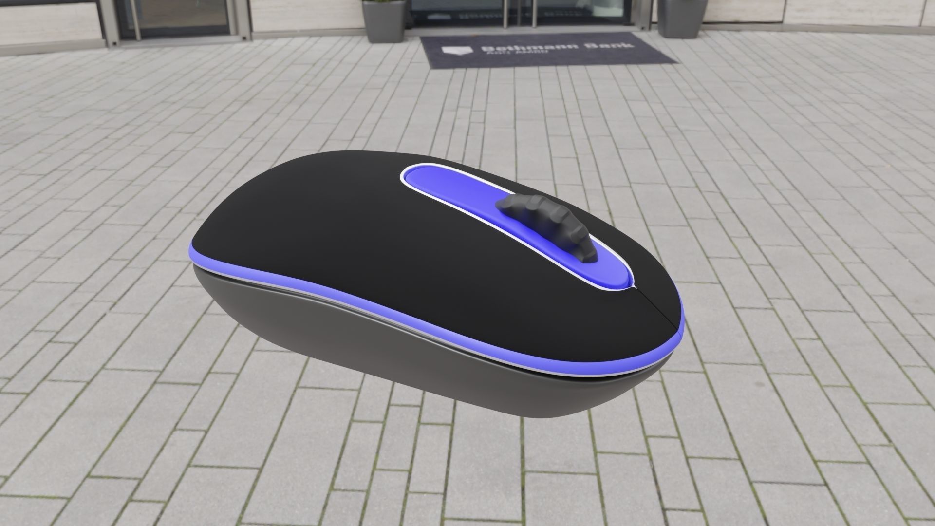 Wireless Mouse 3D model_1