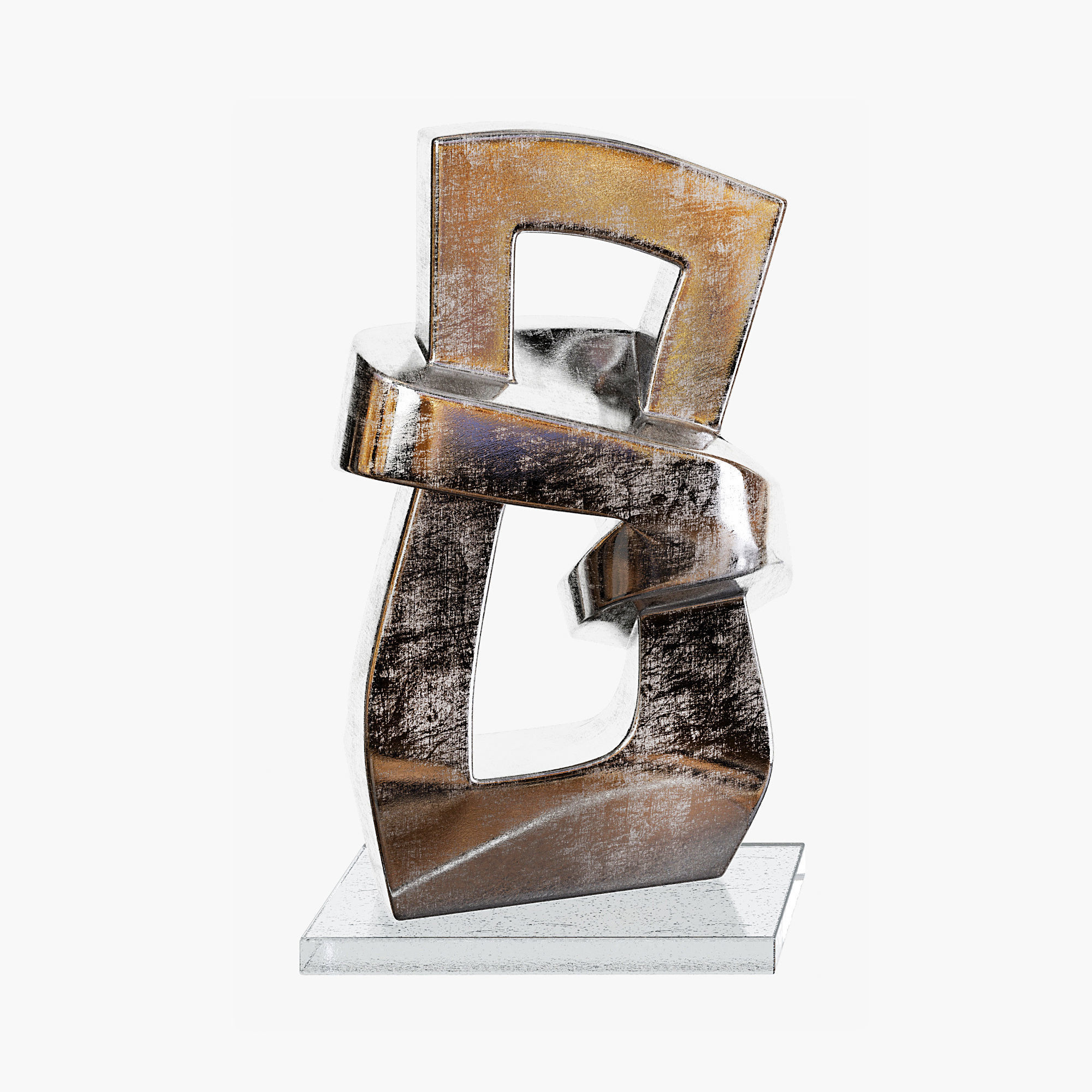 Abstract statuettes 01 3D model_5