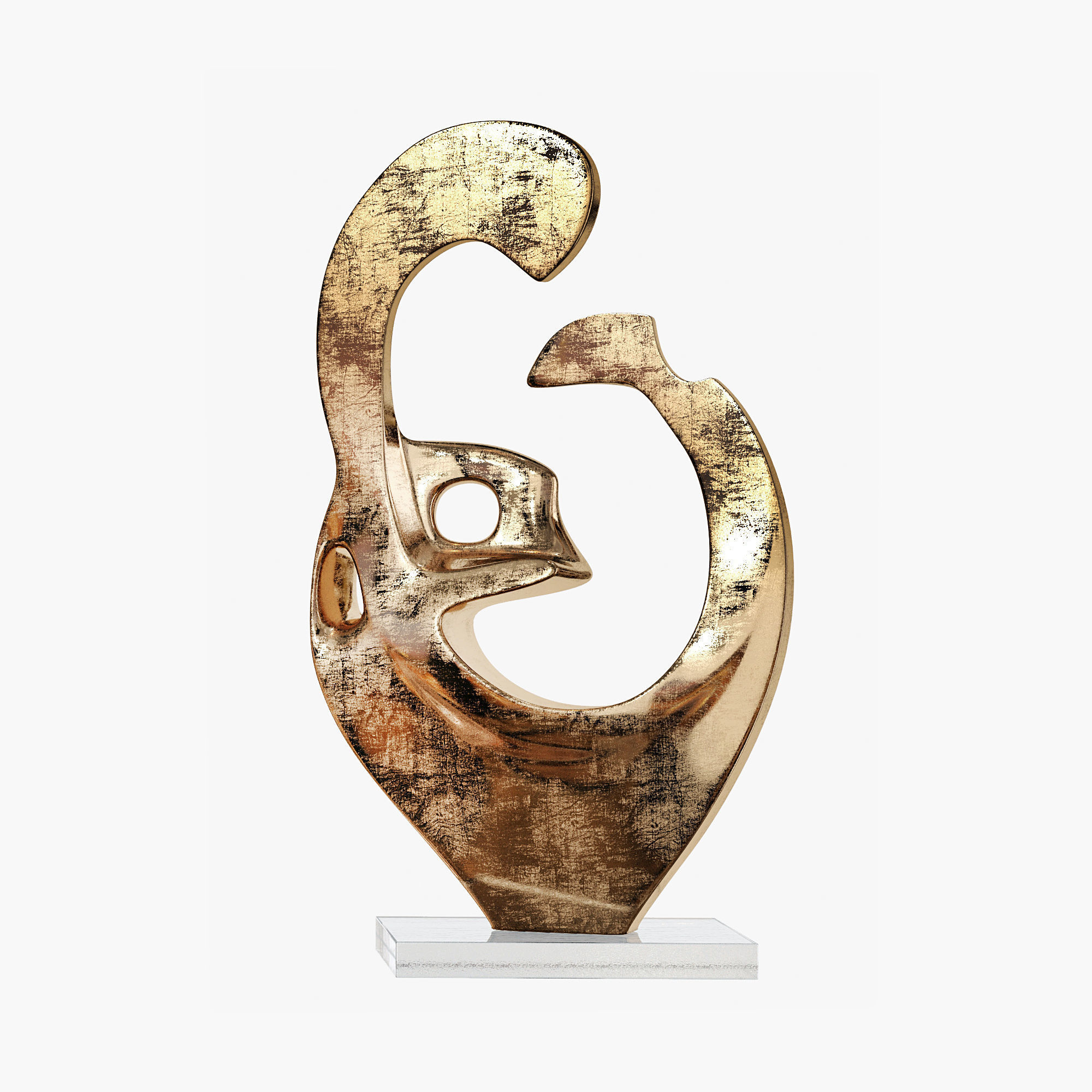 Abstract statuettes 01 3D model_6