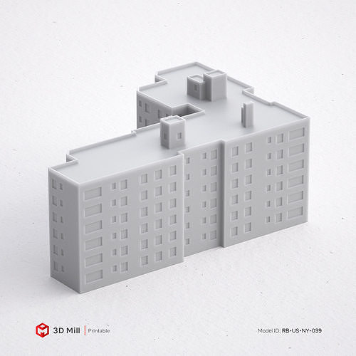 3D Print miniature building RB-US-NY-039 3D print model
