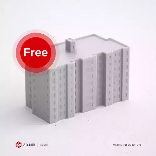 Free 3D Print miniature building RB-US-NY-040