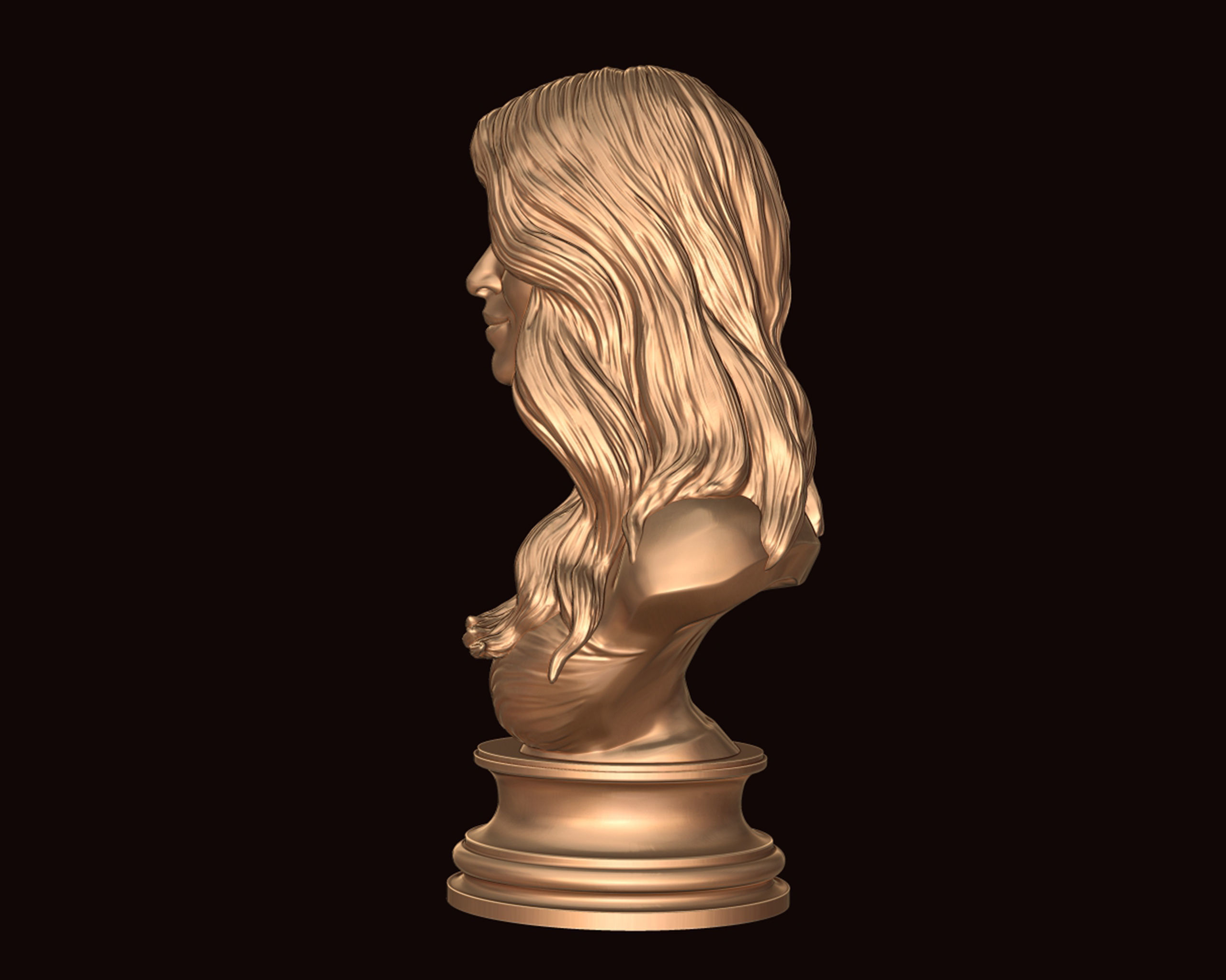 Aishwarya Rai Bachchan 3D Portrait Sculpture 3D print model_16