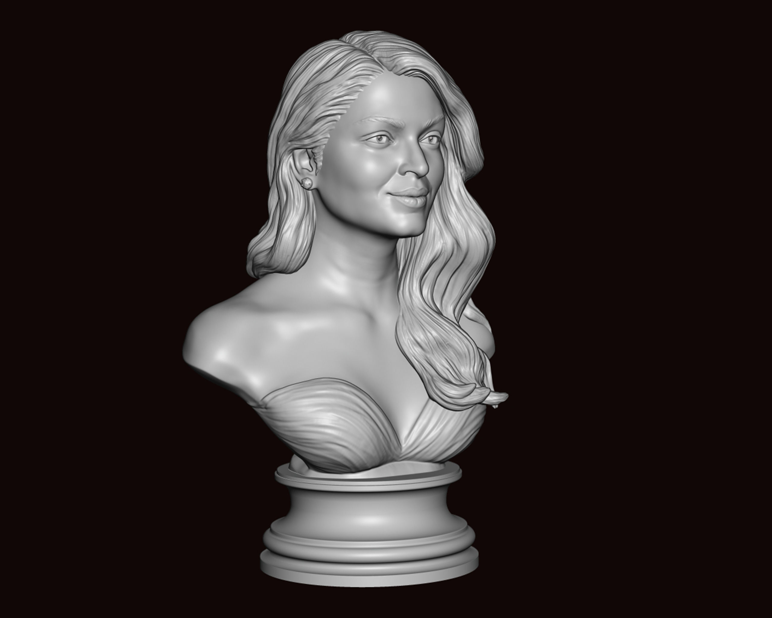 Aishwarya Rai Bachchan 3D Portrait Sculpture 3D print model_9