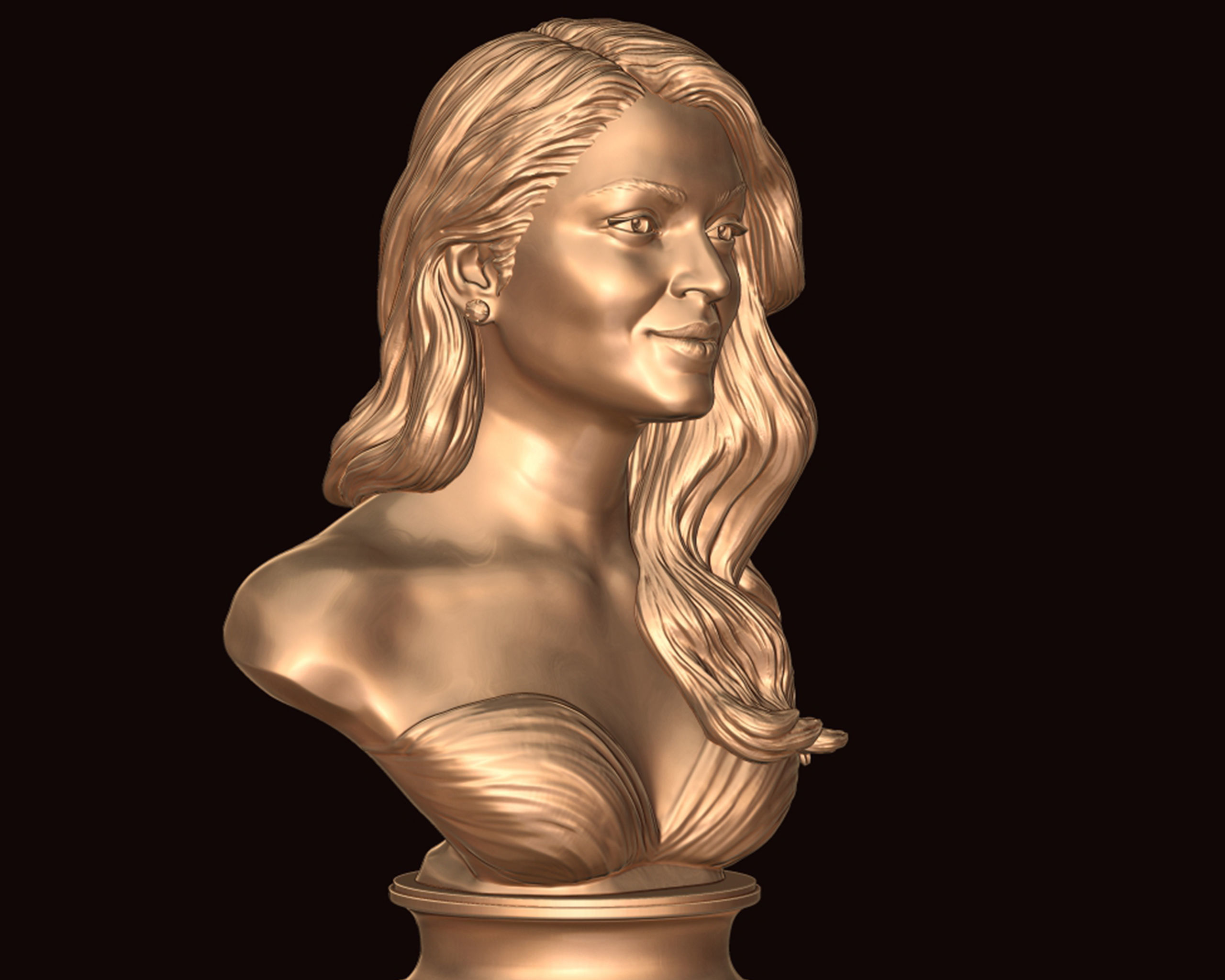 Aishwarya Rai Bachchan 3D Portrait Sculpture 3D print model_13