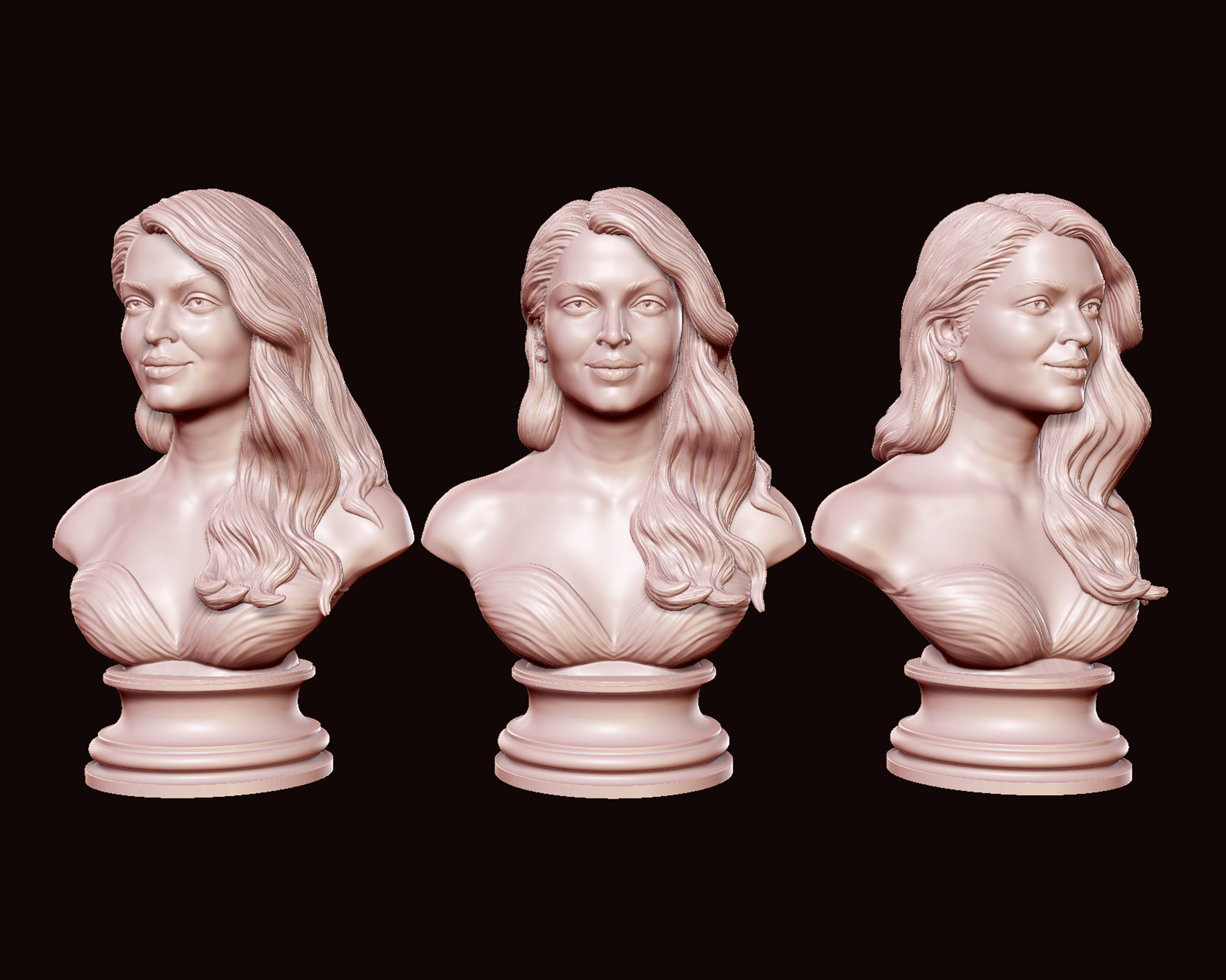 Aishwarya Rai Bachchan 3D Portrait Sculpture 3D print model_19