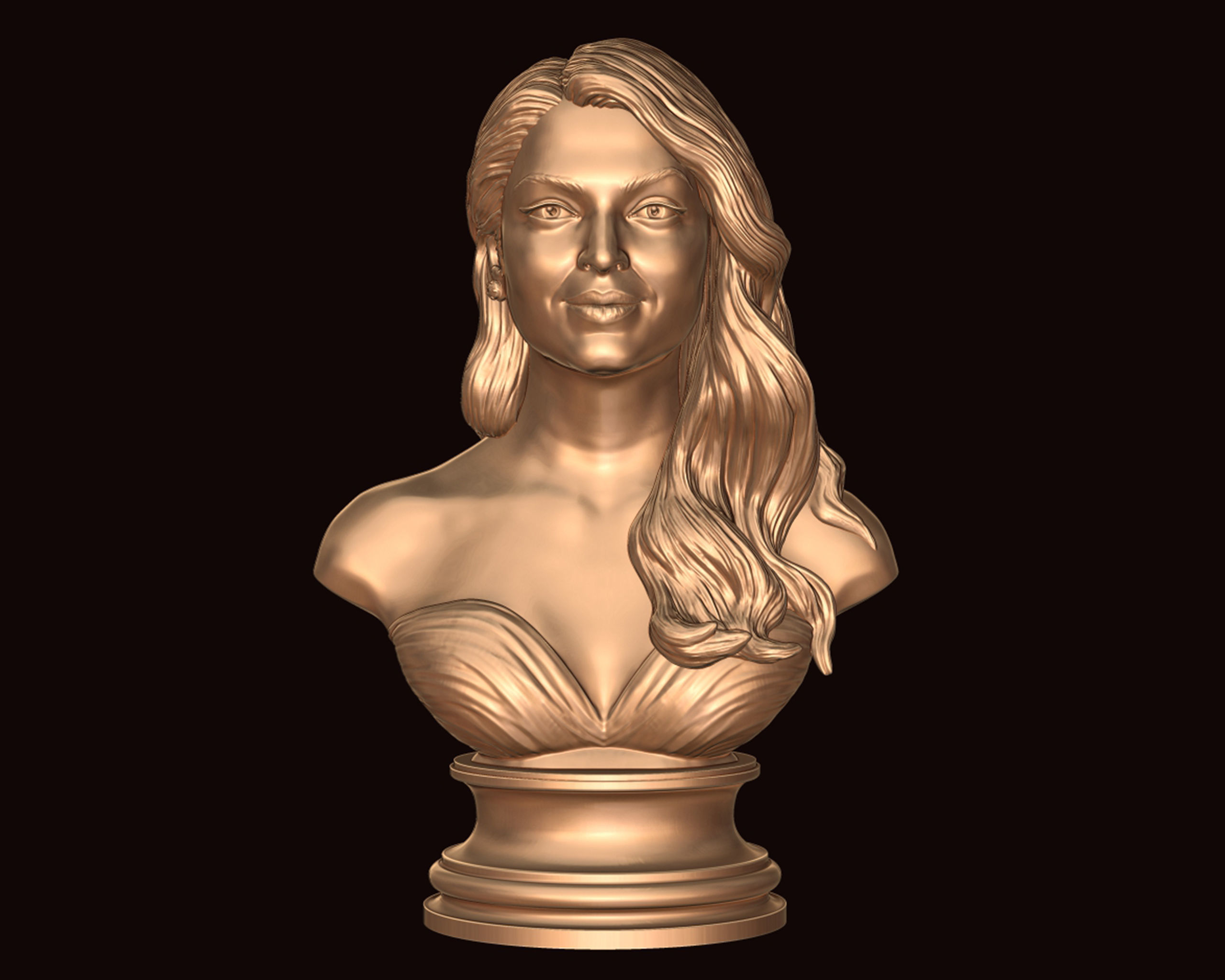 Aishwarya Rai Bachchan 3D Portrait Sculpture 3D print model_11