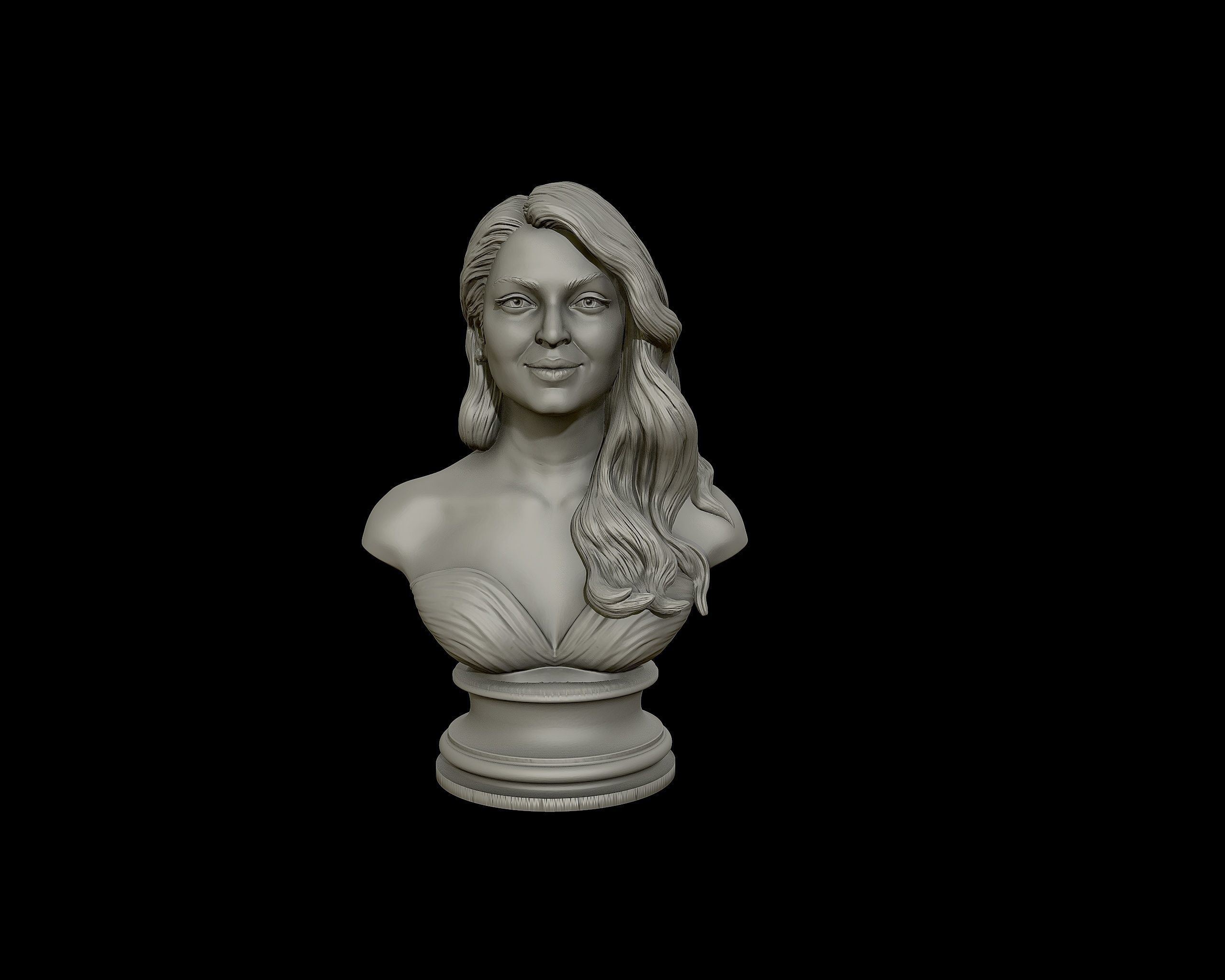 Aishwarya Rai Bachchan 3D Portrait Sculpture 3D print model_20