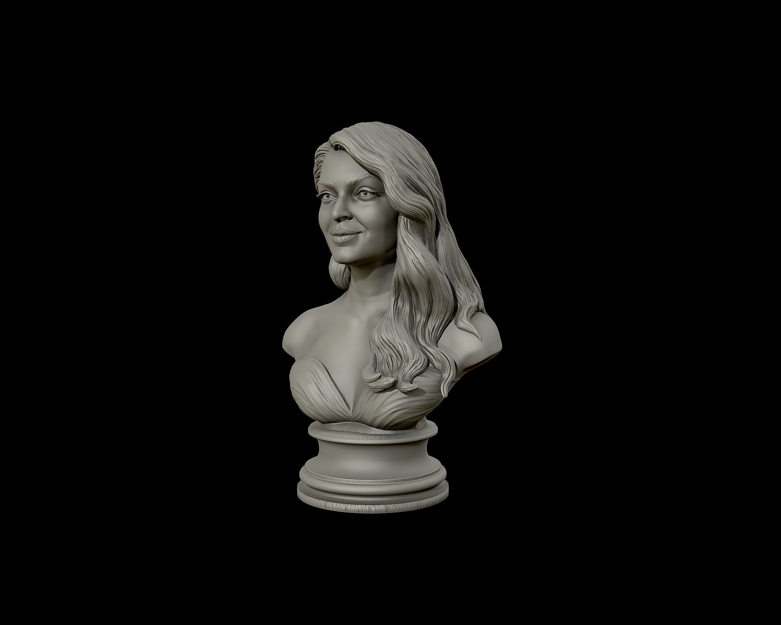 Aishwarya Rai Bachchan 3D Portrait Sculpture 3D print model_22