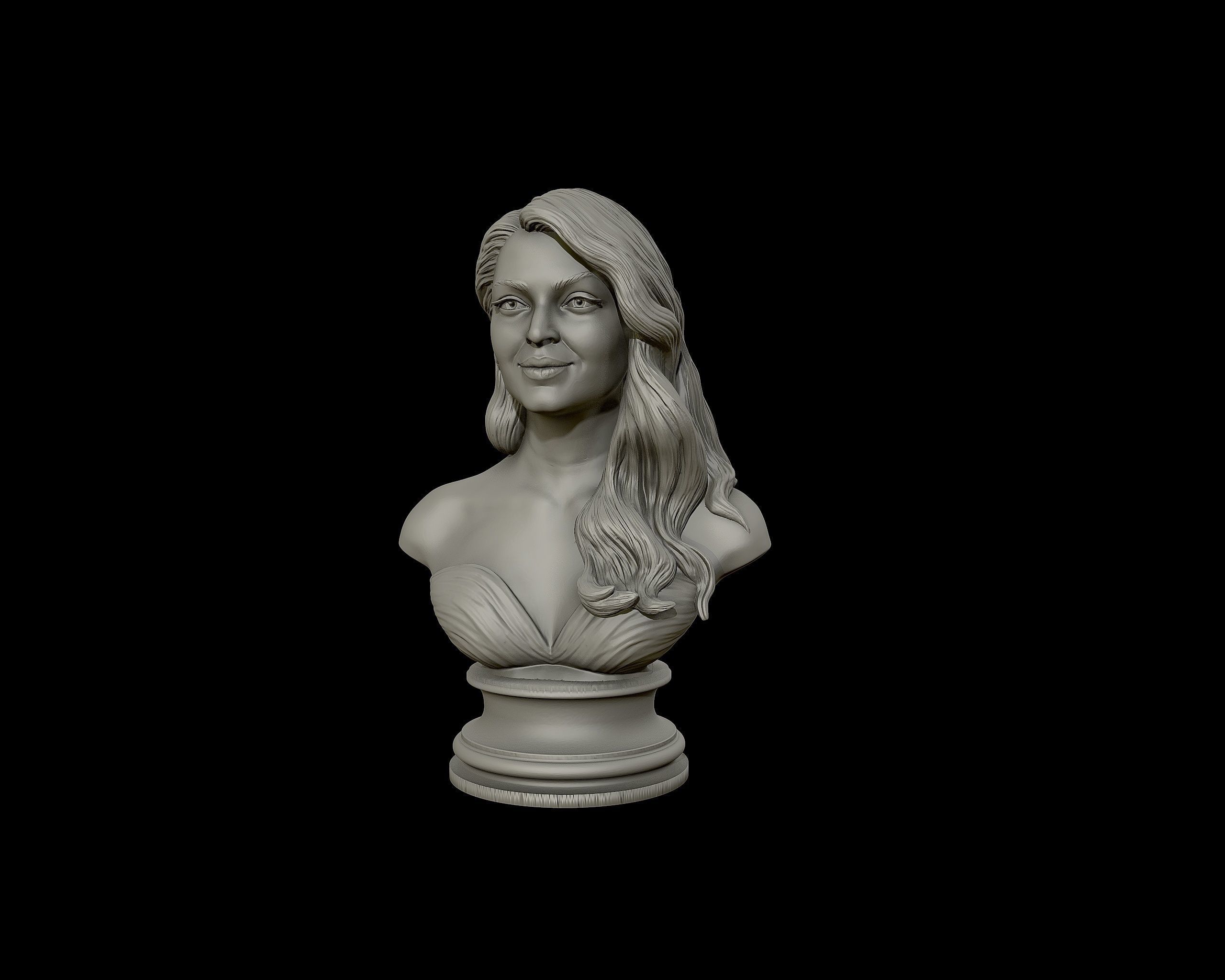 Aishwarya Rai Bachchan 3D Portrait Sculpture 3D print model_21