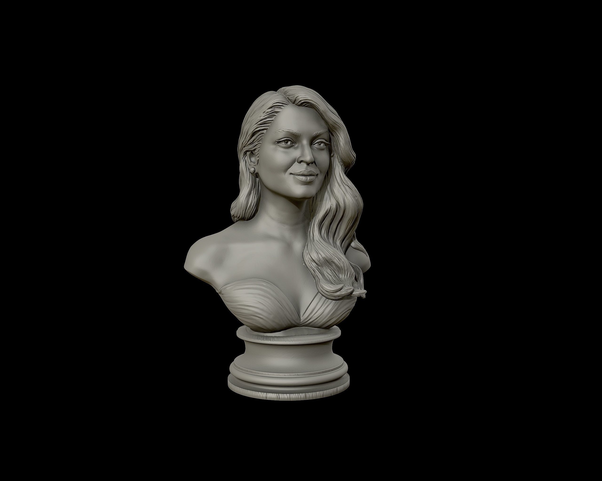 Aishwarya Rai Bachchan 3D Portrait Sculpture 3D print model_29