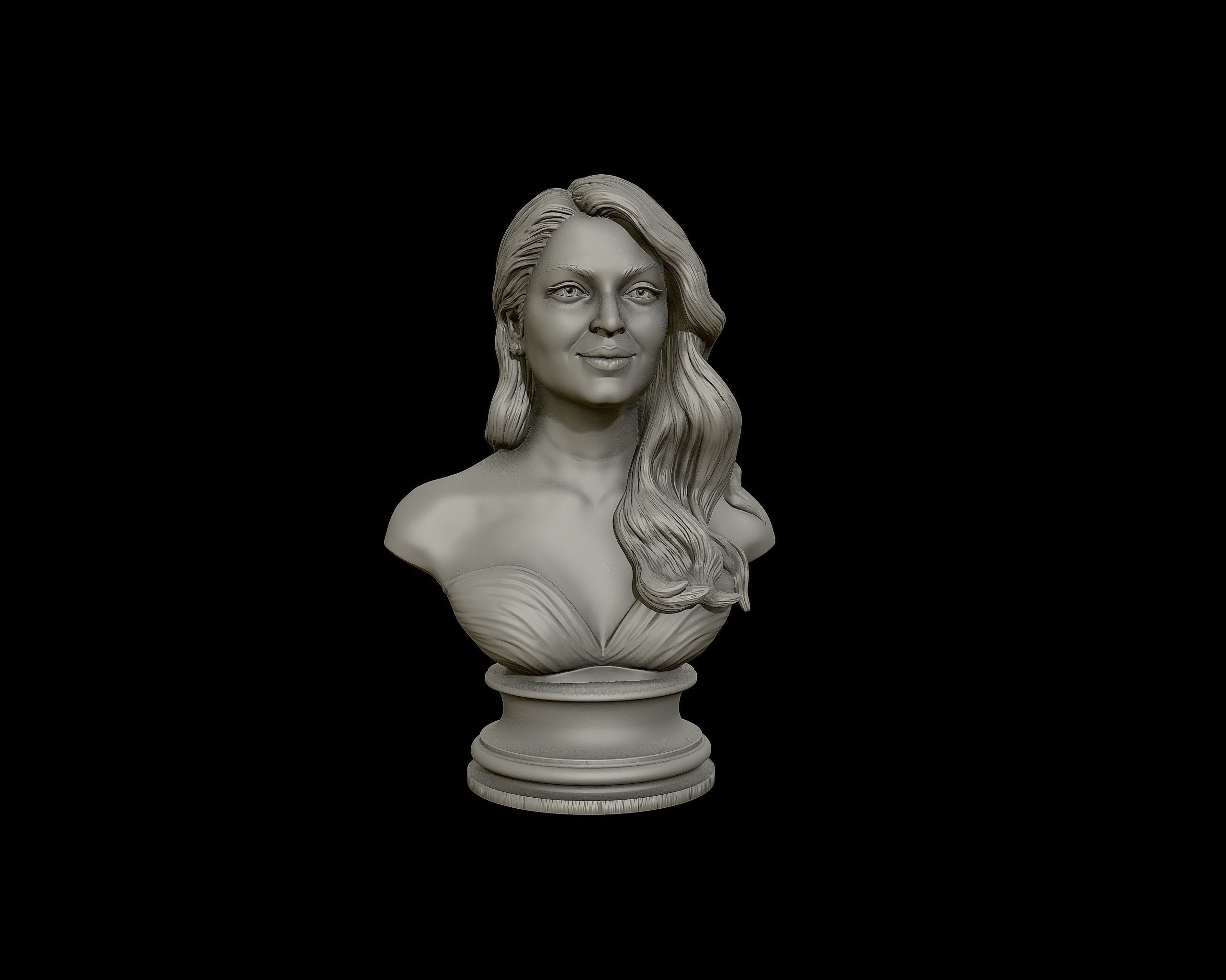 Aishwarya Rai Bachchan 3D Portrait Sculpture 3D print model_30
