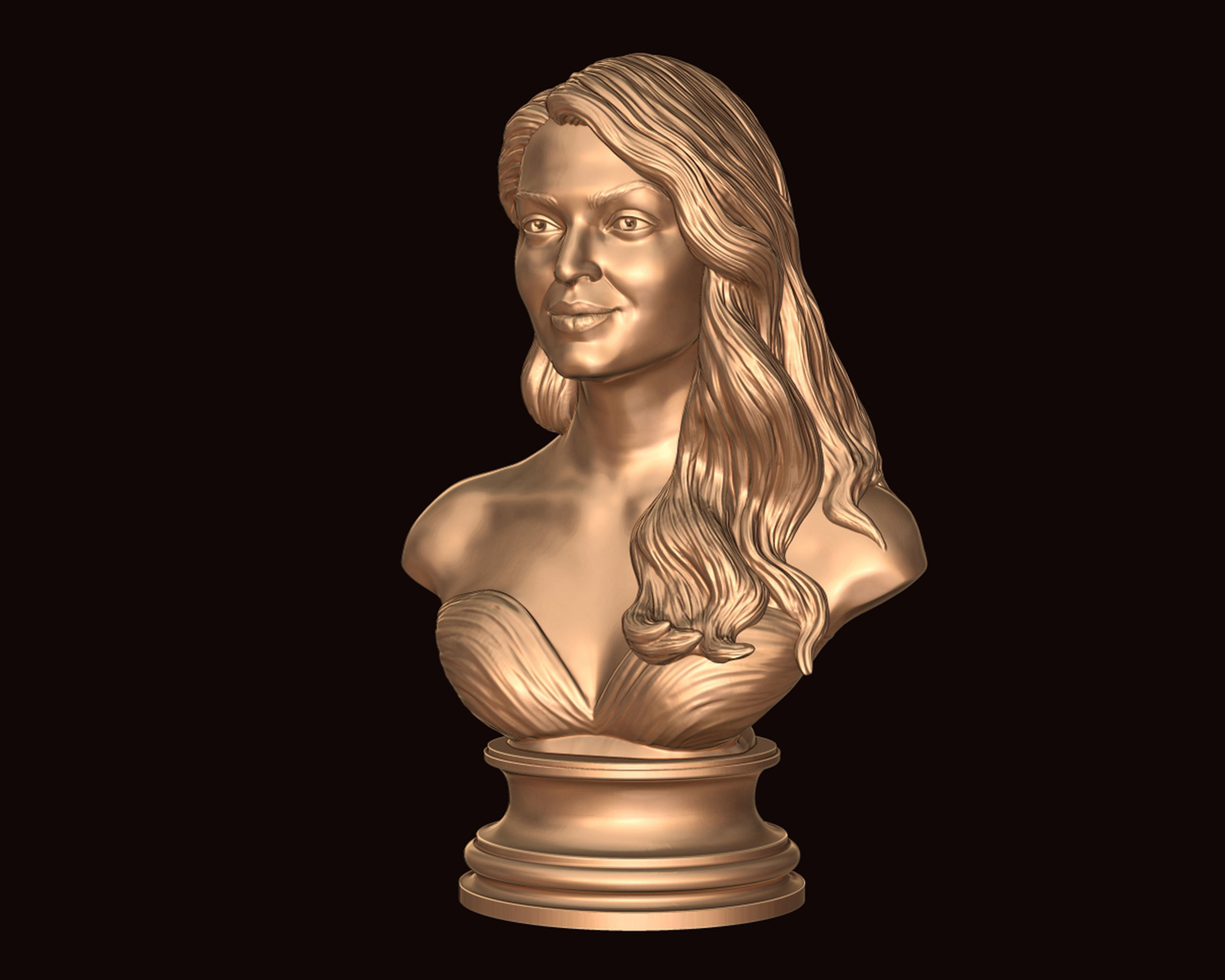 Aishwarya Rai Bachchan 3D Portrait Sculpture 3D print model_17