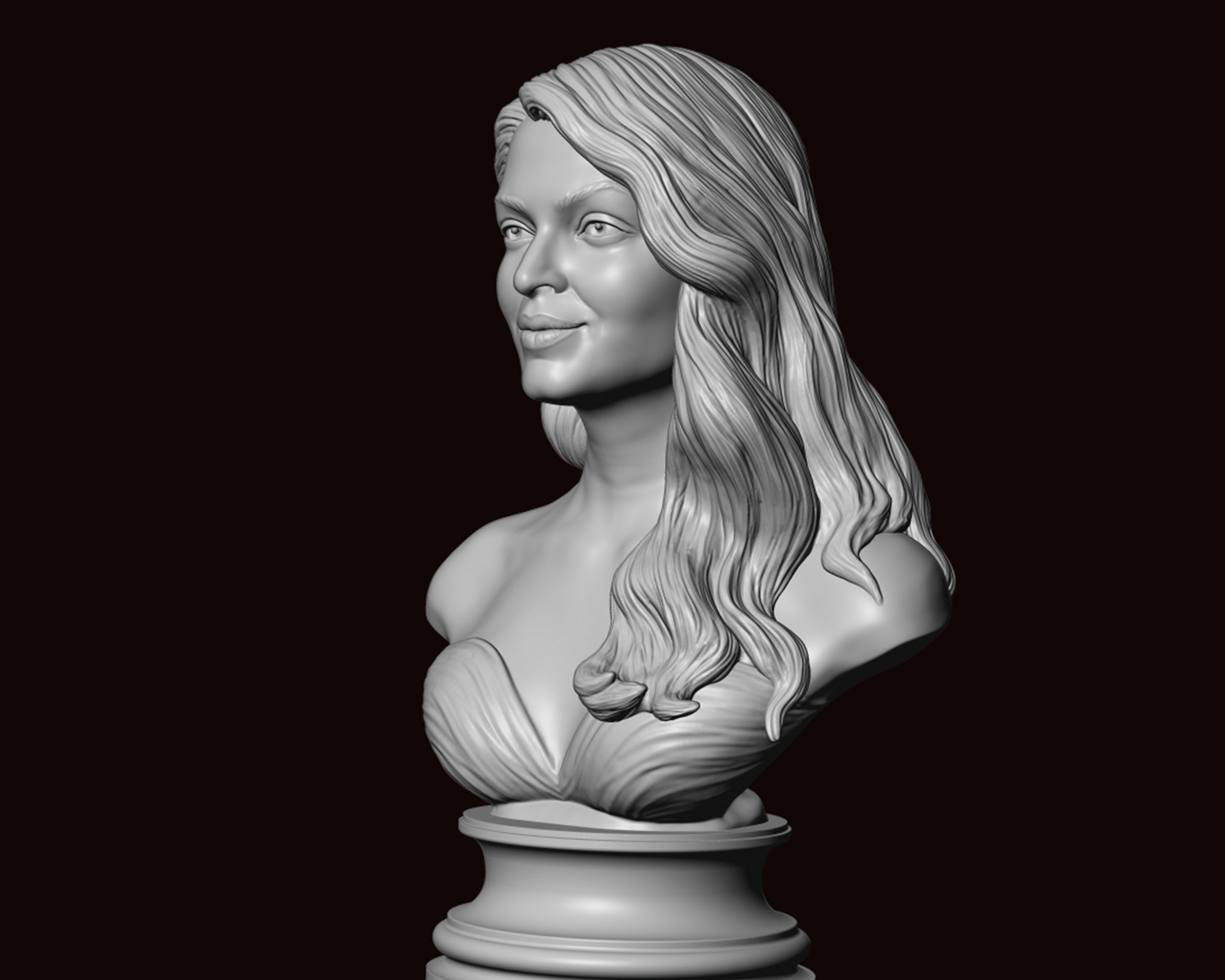Aishwarya Rai Bachchan 3D Portrait Sculpture 3D print model_5