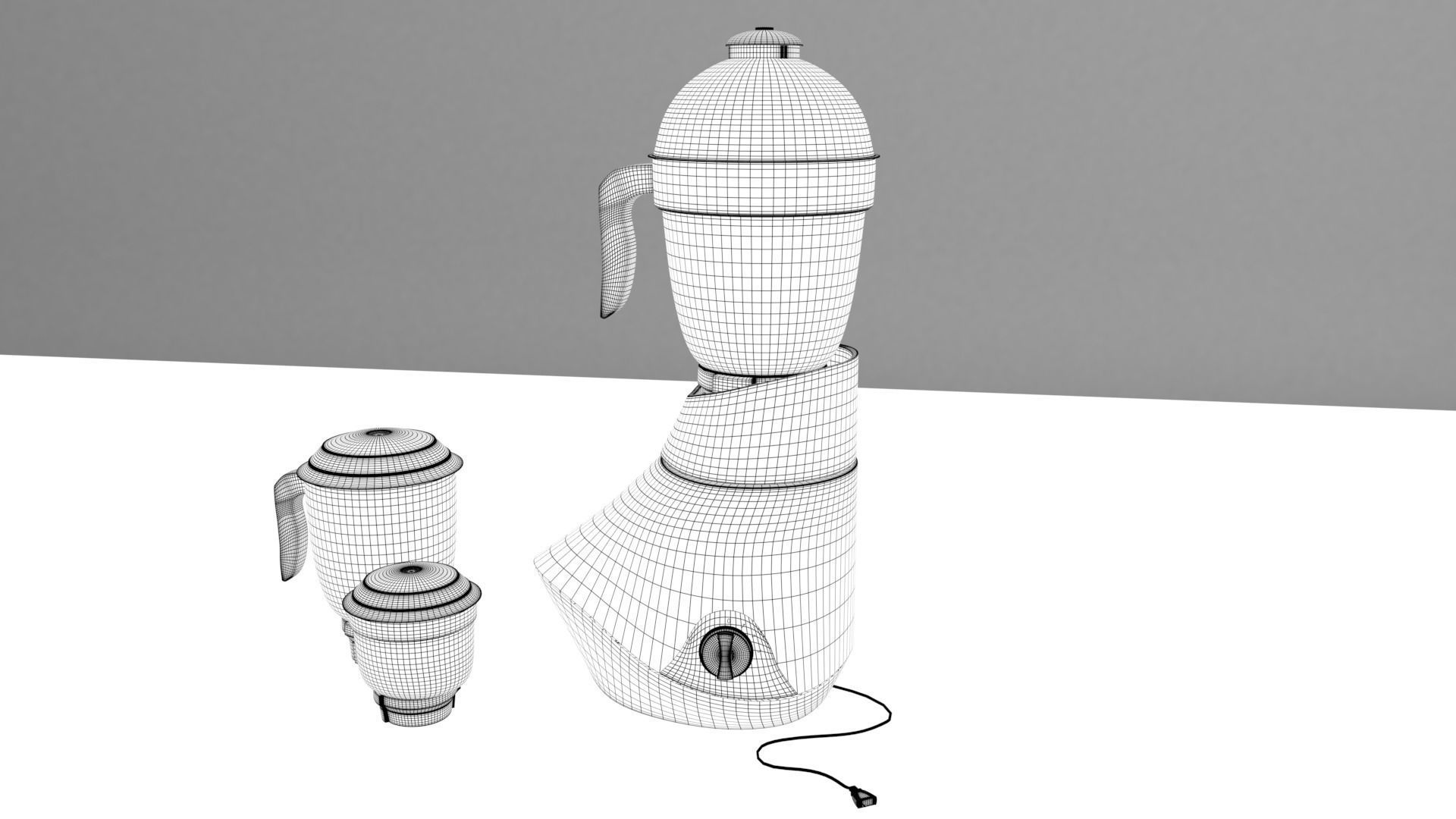 Mixer Grinder 3D model_5