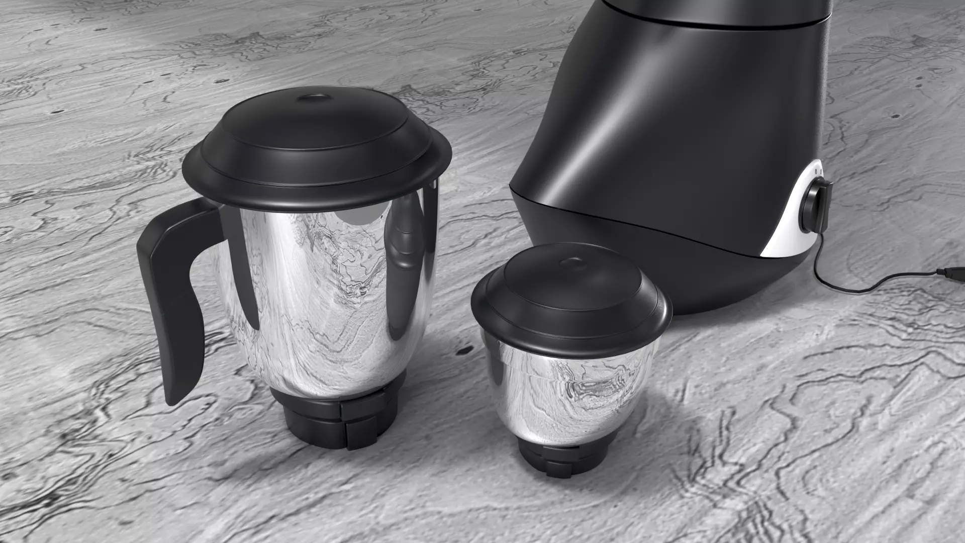 Mixer Grinder 3D model_0