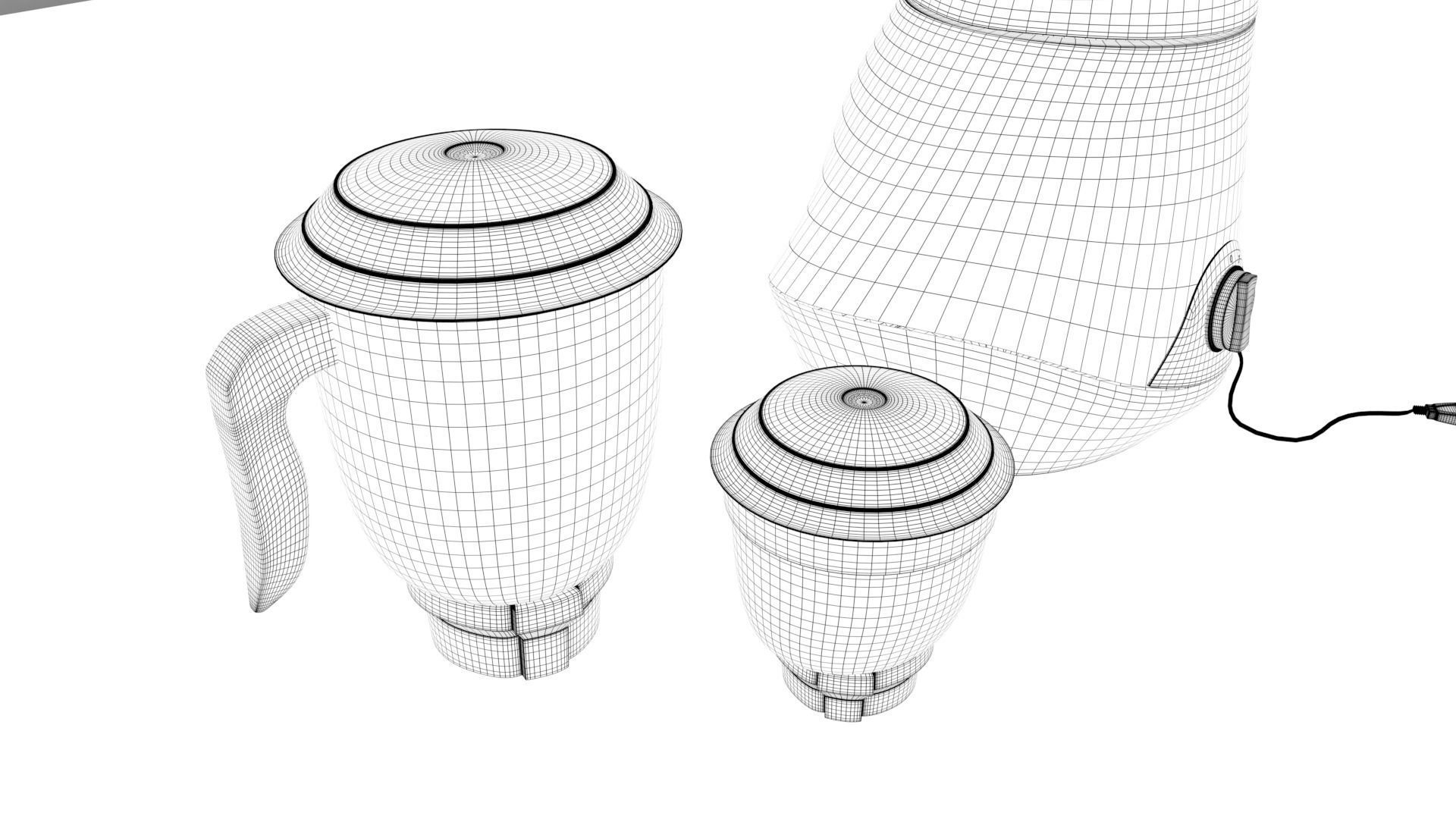 Mixer Grinder 3D model_2